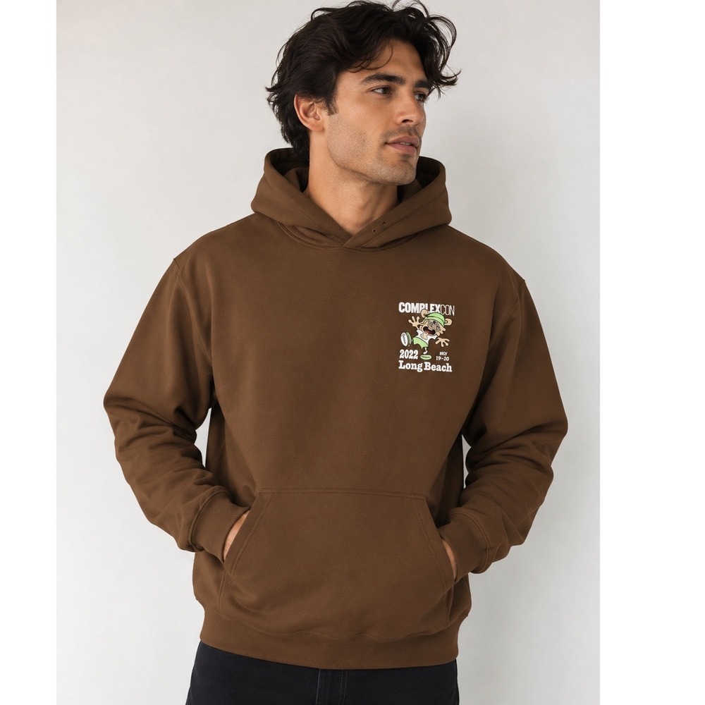 Complexcon 2022‎ Official Merch Verdy Hoodie Brown Long Beach XXLarge